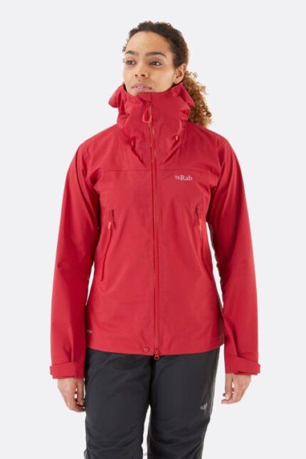 Rab Mont 626R0178 | Rab kangri goretex ceket kızıl kadınlar