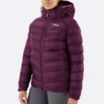Rab Mont 626R063 | Rab axion pro kuş tüyü ceket patlıcan kadınlar