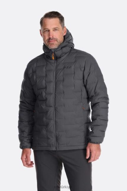 Rab Mont 626R0864 | Rab arşın streç kapüşonlu ceket grafen erkekler