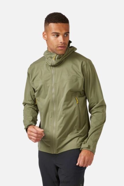 Rab Mont 626R0920 | Rab kinetik 2.0 su geçirmez ceket açık haki erkekler