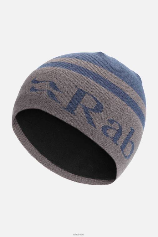Rab Outdoor Türkiye 626R0539 | Rab rab logolu bantlı bere derin mürekkep/grafen üniseks - Görsel 1