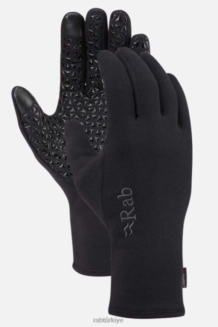Rab Outdoor Türkiye 626R0626 | Rab güç streç temaslı kavrama eldiveni siyah üniseks