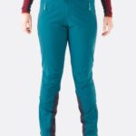 Rab Türkiye 626R0432 | Rab Softshell pantolona tırmanırken yükselen sagano yeşili kadınlar