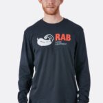 Rab Türkiye 626R0974 | Rab duruş vintage ls organik pamuklu tişört Beluga erkekler